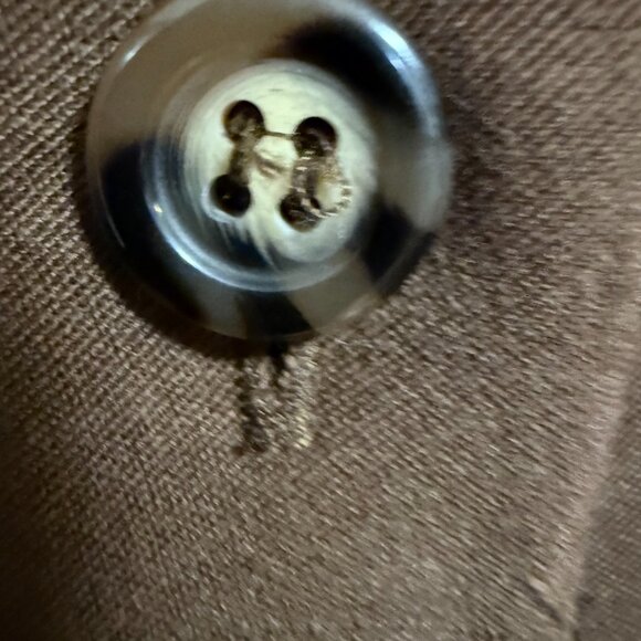 Talbots Women’s Stretch Fall Vibes Blouse Brown Medium Goblincore SZ Medium - Picture 7 of 8